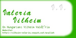 valeria vilheim business card